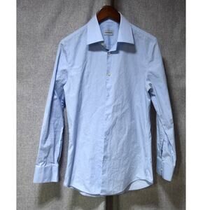 August McGregor Light Blue Cotton Button-Up Shirt M